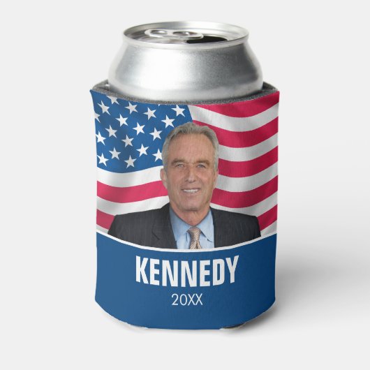 RFK JR - Robert Kennedy Foto 2024 Blikjeskoeler (Blikje Achterkant)