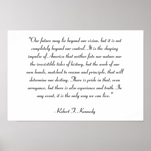 RFK's Call Poster (Voorkant)