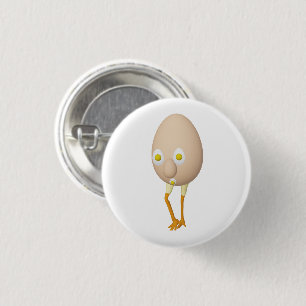 RG & RA Grappig Eipersonage Schattig Ontwerp Ronde Button 3,2 Cm