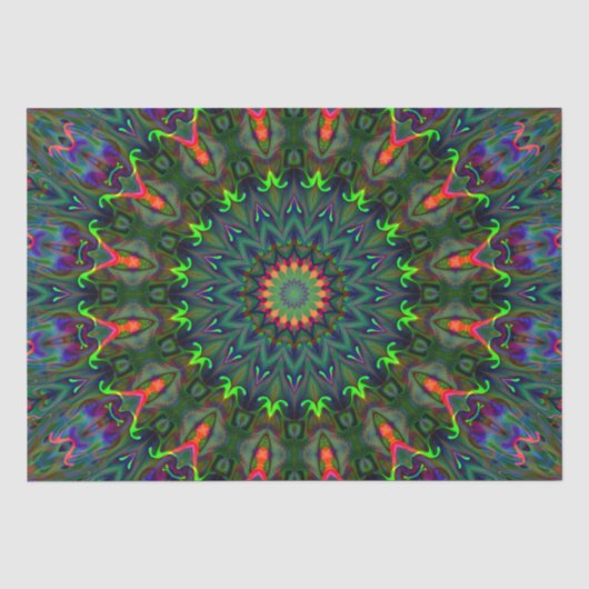 rgb colored mandala tissuepapier (Voorkant)