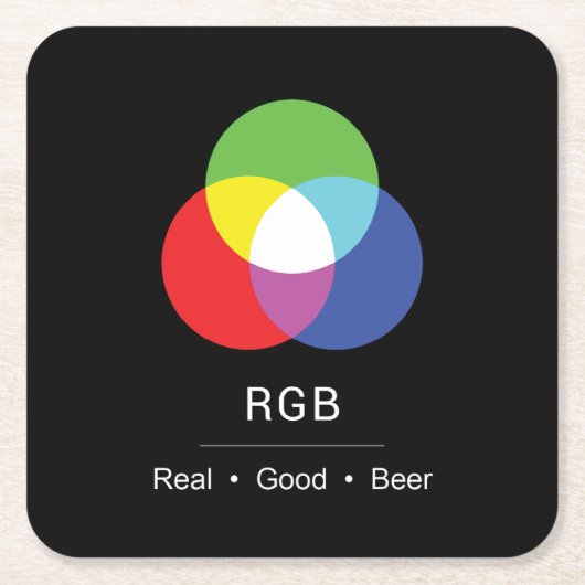 RGB Echt Goed Bier Ontwerper Onderzetter (Voorkant)