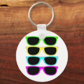 Rgb Fluo-zonnebrillen Sleutelhanger (Voorkant)
