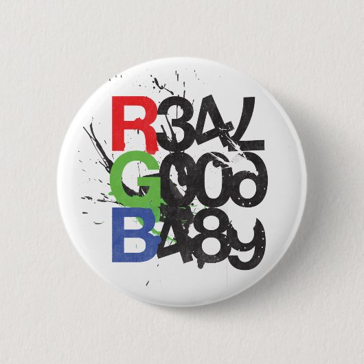 RGBaby-logo Ronde Button 5,7 Cm (Voorkant)