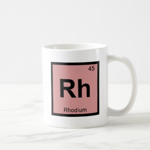 Rh - Rhodium Chemistry Periodic Table Symbol Koffiemok