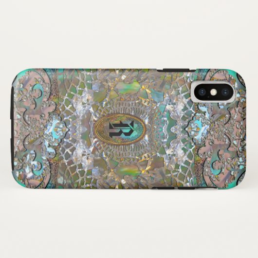 Rhadmache Monogram Case-Mate iPhone Case (Achterkant (horizontaal))