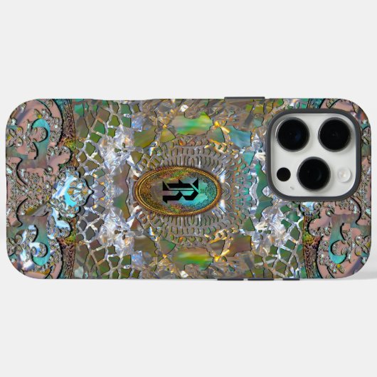 Rhadmache Monogram Case-Mate iPhone Case (Achterkant (horizontaal))