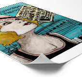 Rhapsodie in blauw Poster (Hoek)