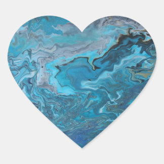 Rhapsodie in het turquoise hart sticker