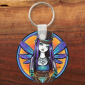 "Rhapsody" Gothic Absinthe Fairy Art Sleutelhanger (Voorkant)