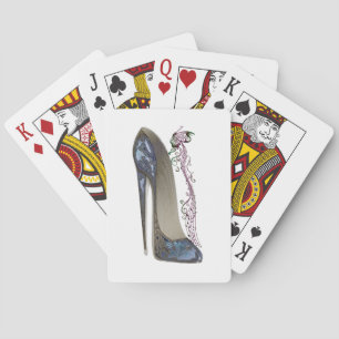 Rhapsody in Blue Stiletto Shoe Art Speelkaarten