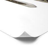 Rhapsody in Blue Stiletto Shoe Music Art Poster (Coin)