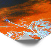 Rhea over Storm Cloud Sky Poster (Hoek)
