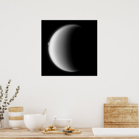 Rhea sort de Titan Poster (Cuisine)