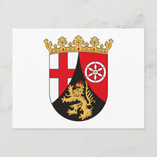 Rheinland Pfalz Armoiries Carte postale