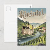 Rheintal Rijndal Duitsland Briefkaart (Voorkant / Achterkant)
