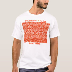 Rheubarb-vlakken in Sinaasappel, T-shirt