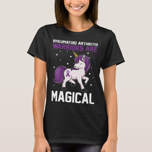 Rheumatoid Arthritis Warriors Are Magical Awarenes T-shirt (Voorkant)