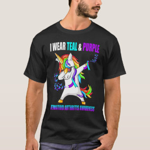 Rheumatoïde artritis Bewustheid Koolstofunicorn T-shirt