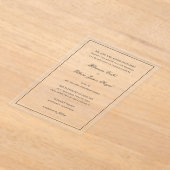 Rhianna traditionele bruiloft acryl uitnodigingen (Laagn)