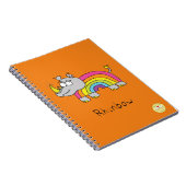 Rhinbow Rhino Rainbow Carnet Orange (Côté Droit)