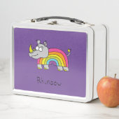 Rhinbow Rhino Rainbow Lunch Box Purple (En situation)