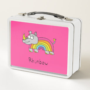 Rhinbow Rhino Rainbow Lunch Box Rose