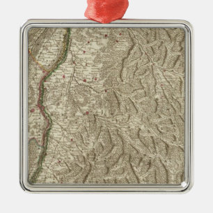 Rhine River Valley, Frankrijk Metalen Ornament