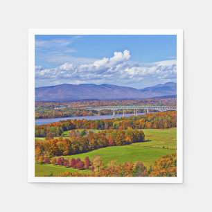 Rhinecliff Bridge in de herfst Servet