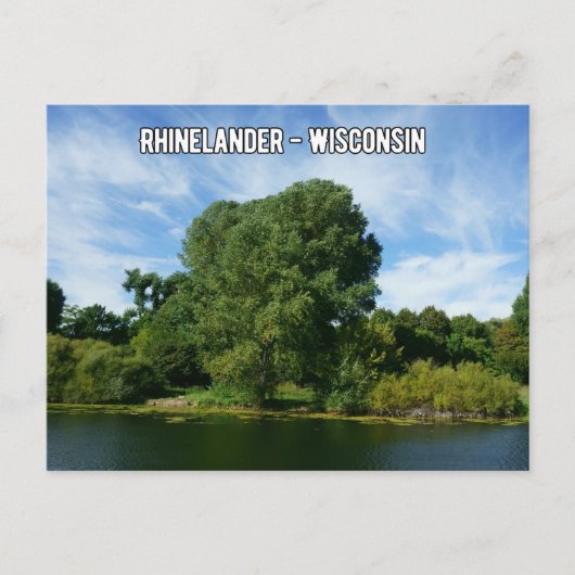 Rhinelander Wisconsin-Briefkaart Briefkaart (Voorkant)