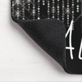Rhinestone Bling met naam Muismat (Hoek)
