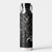 Rhinestone Bling met naam Waterfles (Voorkant)