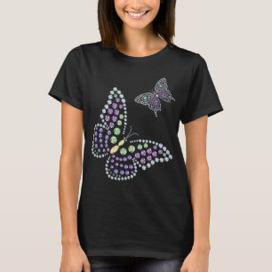 Rhinestone Butterflys Diamond Women's Top