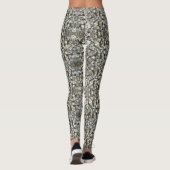Rhinestone Diamond Bling Mirror Patroon Leggings (Achterkant)
