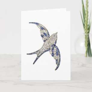 Rhinestone Diamonds Bird Kostuum Sieraden Kaart