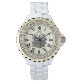 Rhinestone Emaille horloge