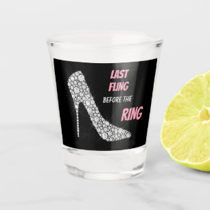 Rhinestone Heels Last Fling Shot Glas