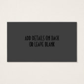 Rhinestone Jewelry Pareltjes Diamond Visitekaartje (Achterkant)