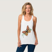 Rhinestone Monarch Butterfly Tanktop (Volledige Voorkant)