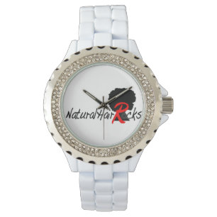 Rhinestone Natural Hair Rocks montre