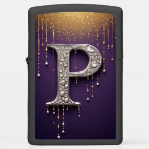 💎 Rhinestone P Letter Diamanten Monogram Geschenk
