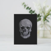 Rhinestone Skull Briefkaart (Staand voorkant)