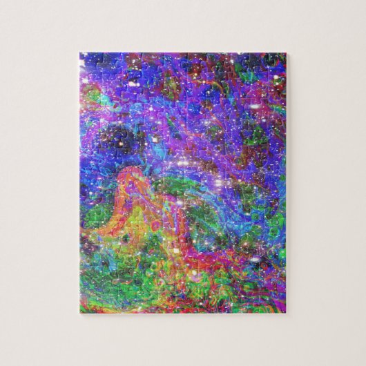 Rhinestone Space Cowboy Cosmic Art Print Legpuzzel (Verticaal)