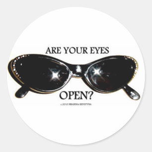RHINESTONE SUNGLASSEN RONDE STICKER