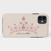 Rhinestone Tiara iPhone 5 Coque-Mate Coque (ivoire (Dos (Horizontal))