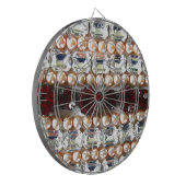 Rhinestonen en parels — juwelen dartbord (Voorkant Links)