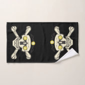 Rhinestones Crâne & Crossbones Ensemble de serviet (Serviette à main)