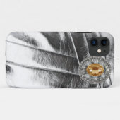 Rhinestones & Cuir métallique Coque iphone d'appar (Dos (Horizontal))