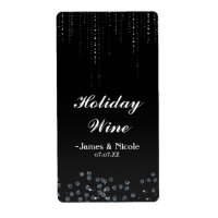 Rhinestones Glitter Bling Diamant Feest Wijnlabel