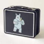 Rhino als Boxer bij Boxing (Achterkant)