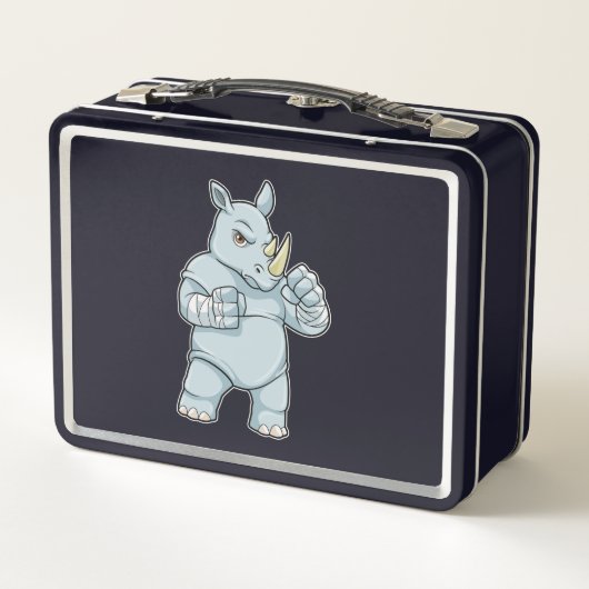 Rhino als Boxer bij Boxing (Achterkant)